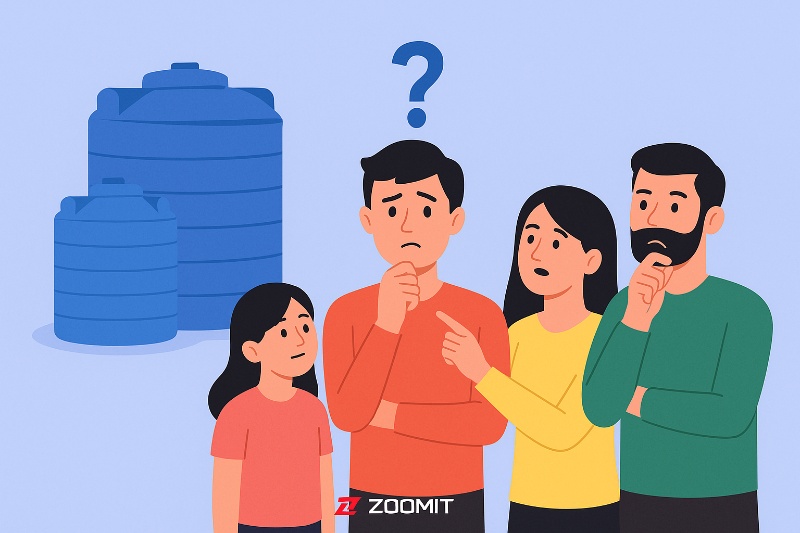 چه حجم تانکر آب برای خانواده من مناسب است؟