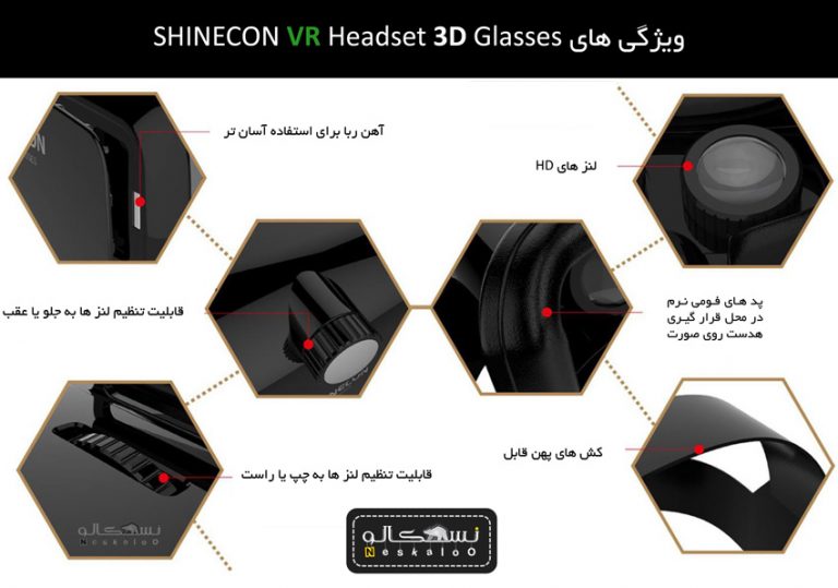 عینک واقعیت مجازی SHINECON